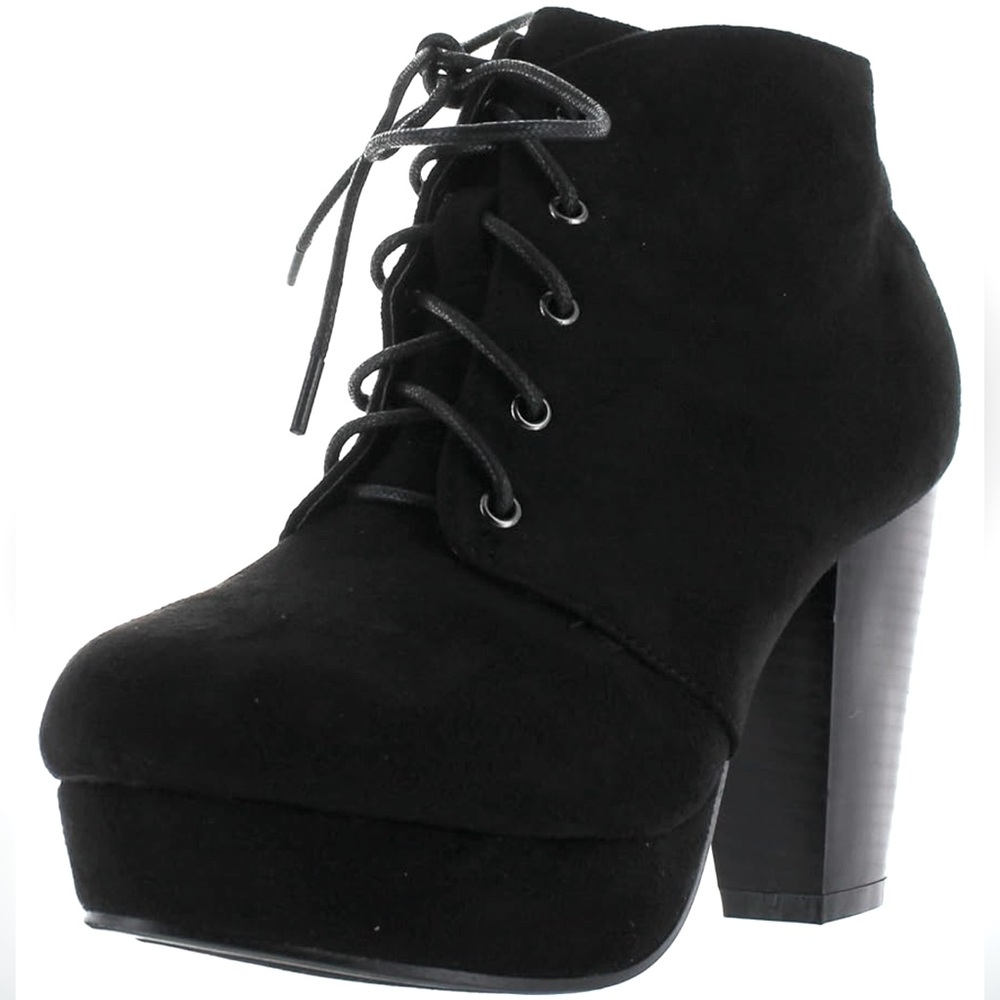 Forever Link Booties Tie Up Tall Size 8